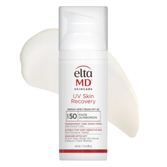 EltaMD UV Skin Recovery sunscreen bottle on a white background