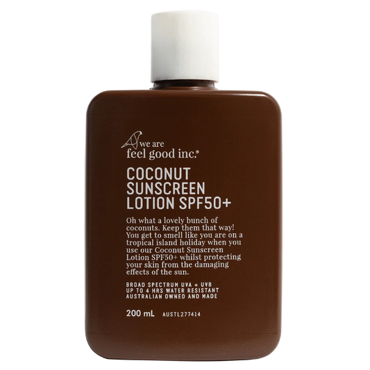 We Are Feel Good Inc Coconut Sunscreen Lotion SPF50+