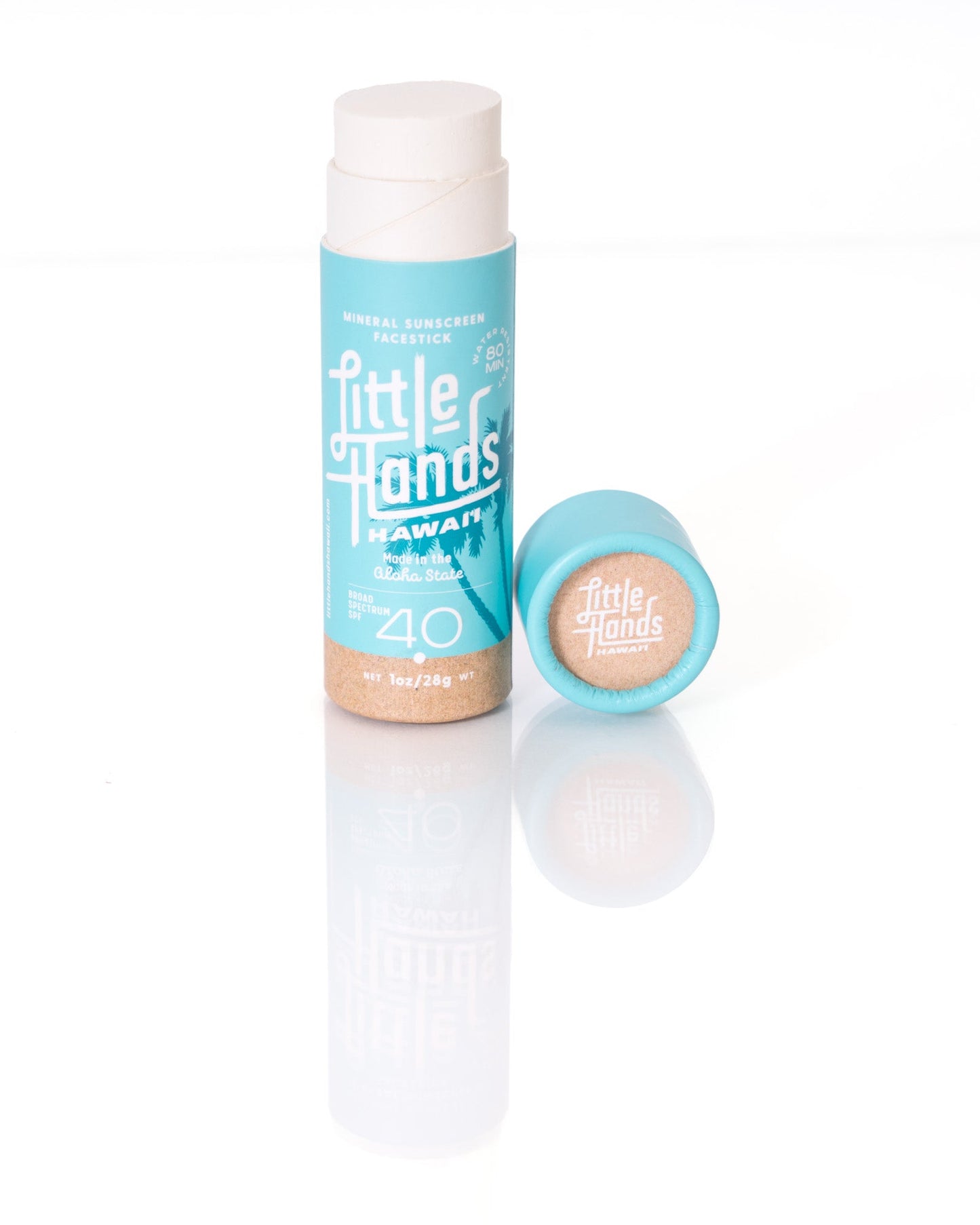 Little Hands Hawaii - Mineral Sunscreen Face Stick (Sport Stick) - Original - Open