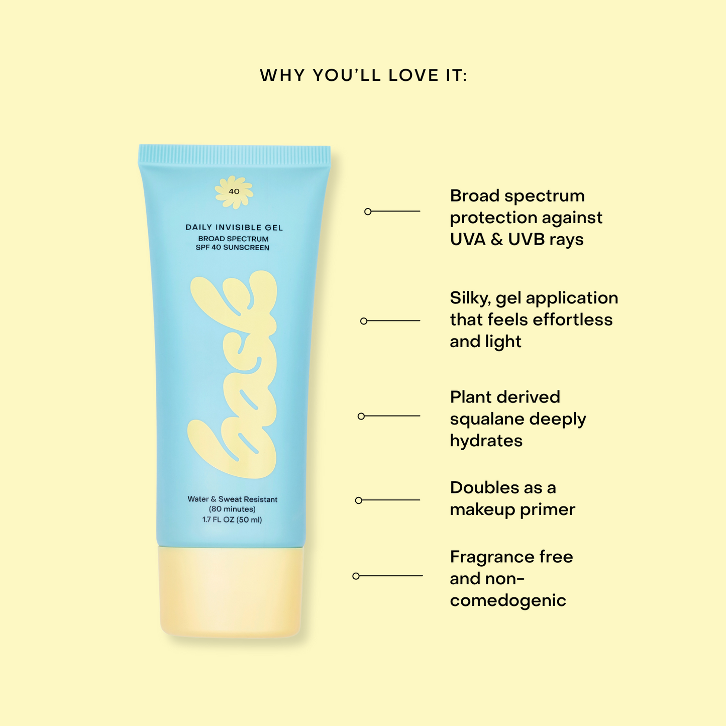 Daily Invisible Gel SPF 40 Sunscreen - 0.67 fl oz