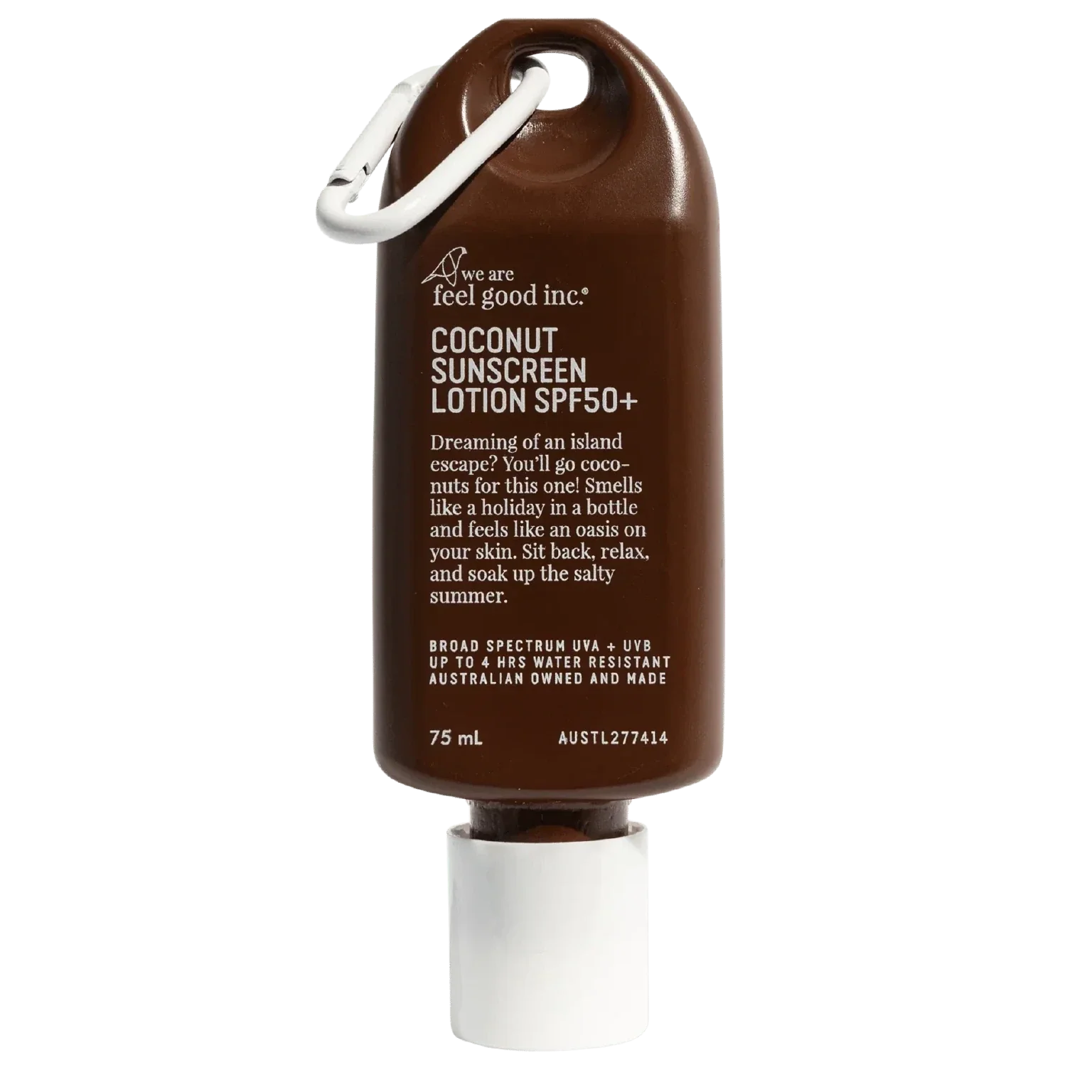 We Are Feel Good Inc Coconut Sunscreen Lotion SPF50+ 200ml 75ml