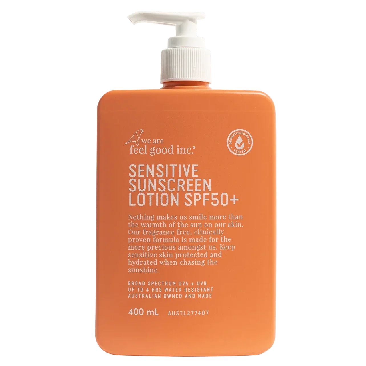 We Are Feel Good Inc Sensitive Sunscreen Lotion SPF50+ 400ml