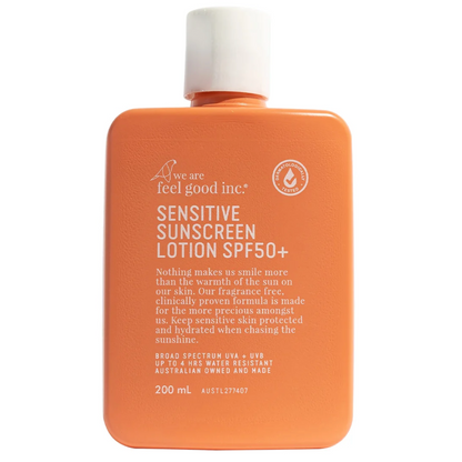 We Are Feel Good Inc Sensitive Sunscreen Lotion SPF50+ 200ml 