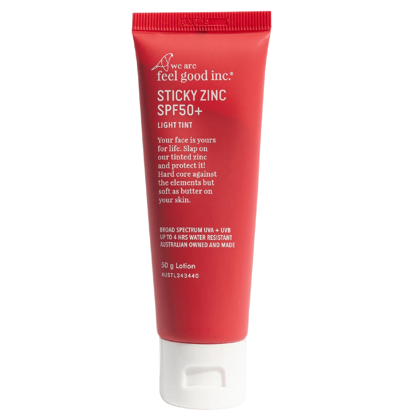 We Are Feel Good Inc Sticky Zinc Light Tint SPF50+ Lotion 50g